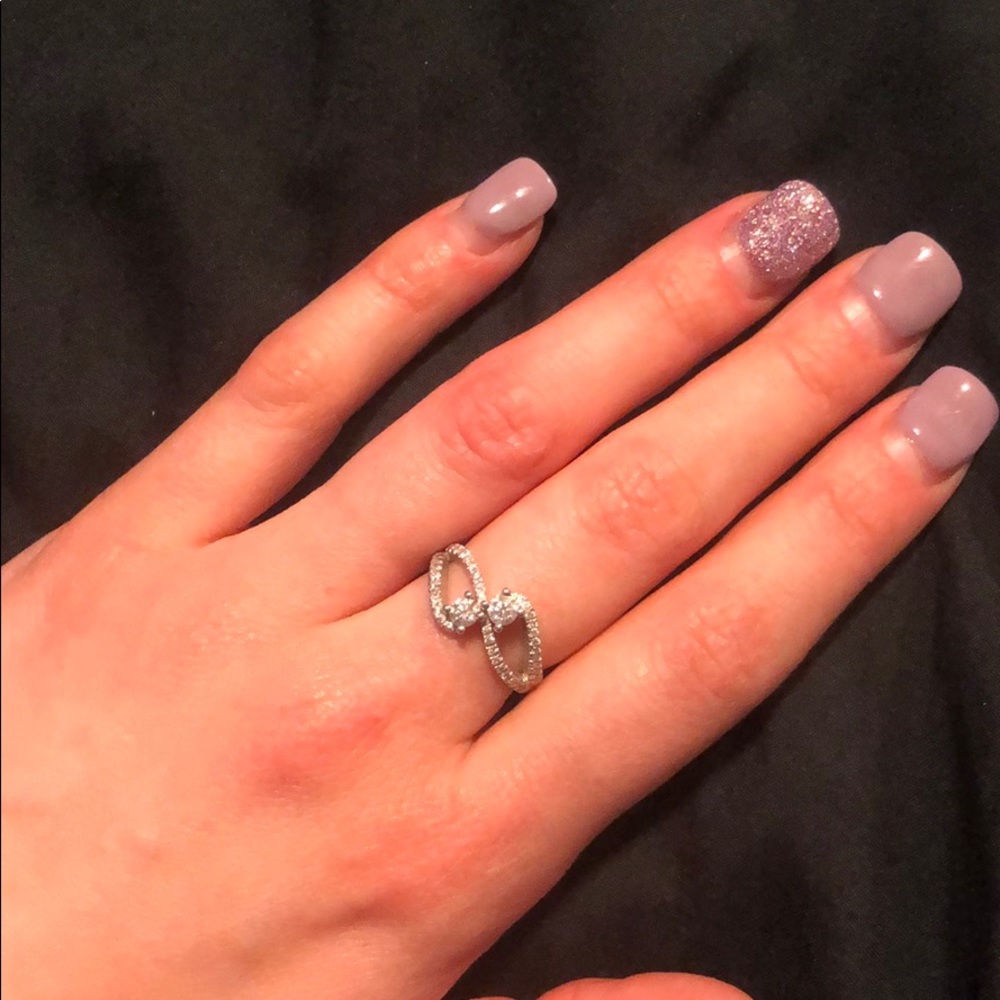 Two stone diamond ring